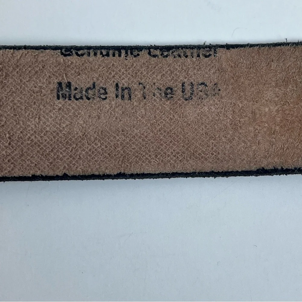 Men's Genuine Leather Hand Tooled & Embossed Eagle Themed Brown Belt Size 42